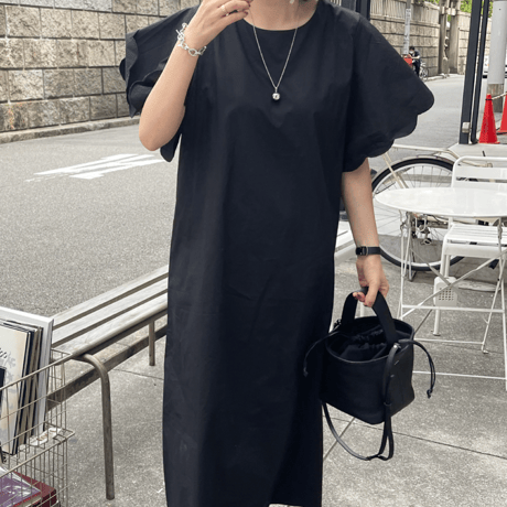 Flower sleeve  long onepiece