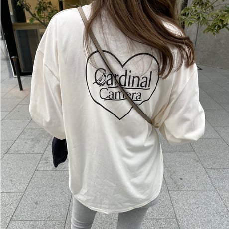 Print long t-shirts(Ivory)
