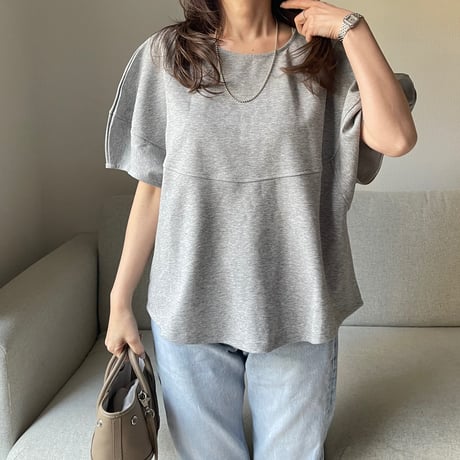 Volume sleeve tops(Gray)