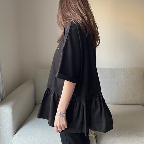 Teard flare tops(Black)