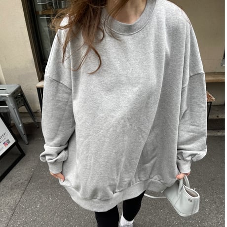 Back open sweat(Gray)