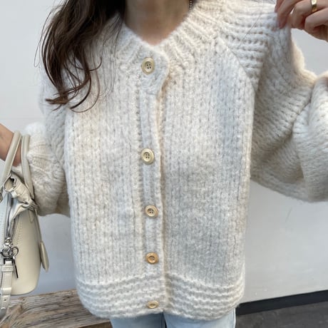 Low gauge volume cardigan(Ivoiy)