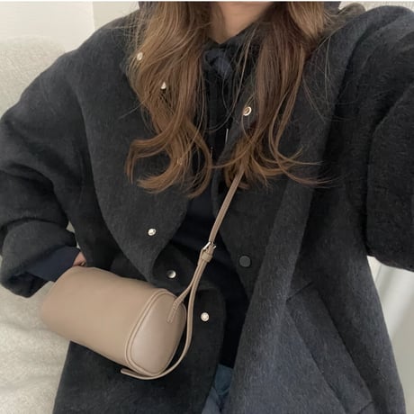 【Hand made】Wool100% Over coat(Black)