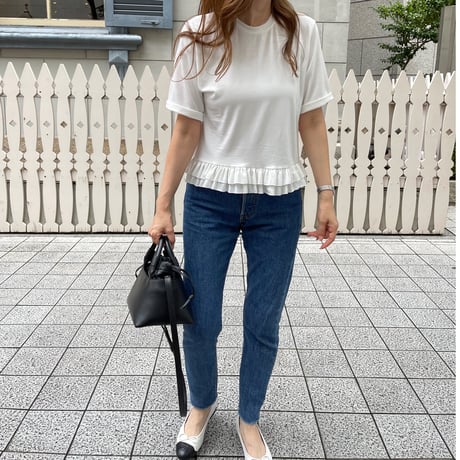 Frill t-shirts (White)