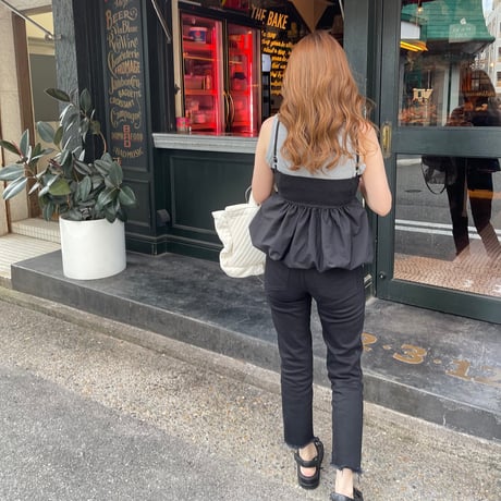 Camisole balloon tops(Black)