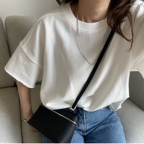 Leather mini sholder bag(Black)