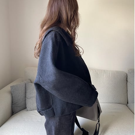 Sailor wool short jacket