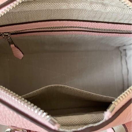 Leather hand bag(Pink)