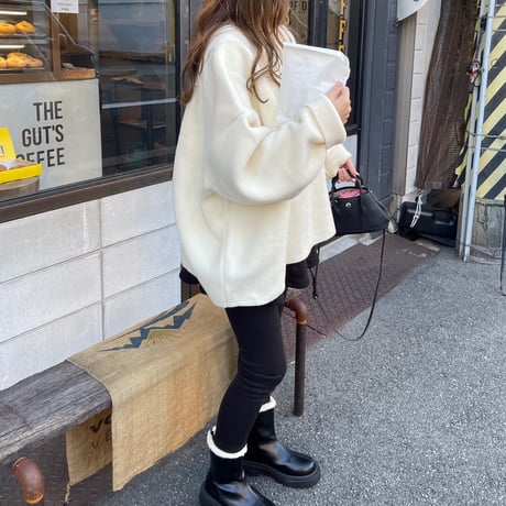 Freece wide pullover(Ivory)
