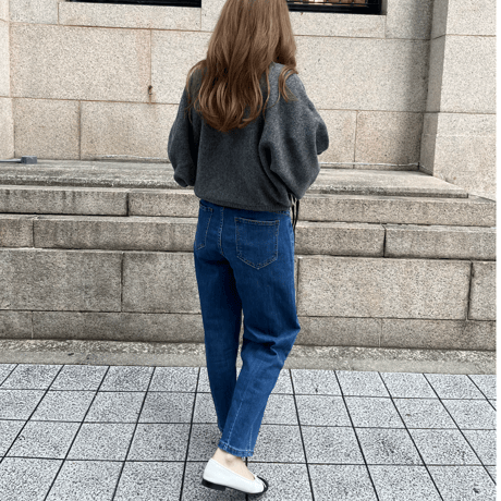 Taperd stretch soft denim(Blue)