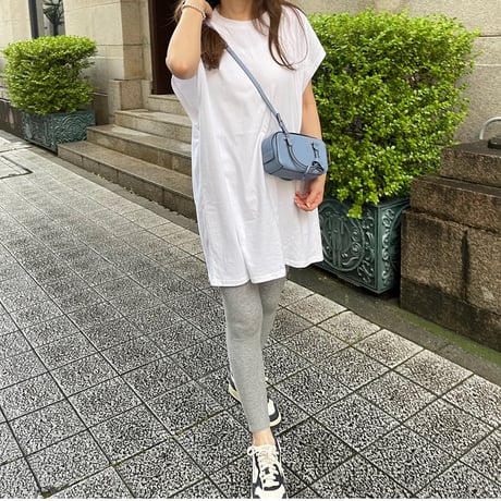Cotton wide mini onepiece(White)