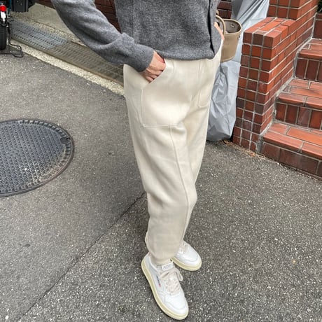 Taperd knit pants(Ivory)