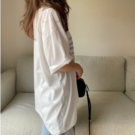 Heart over t-shirts(White)