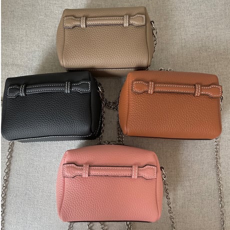 【6月再販】Leather mini pochette(Black)