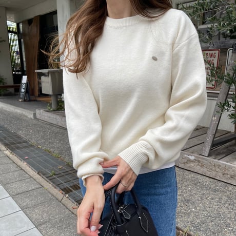 Gold plate basic knit(Ivory)
