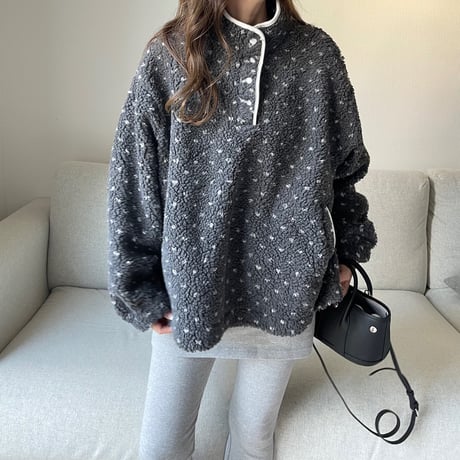 Dot boa outer (Gray)