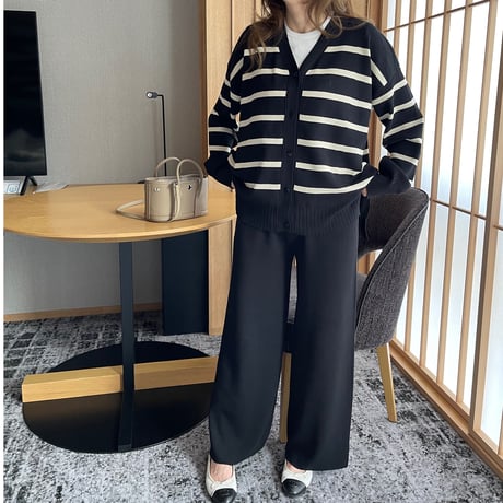 Boader cardigan setup(Black)