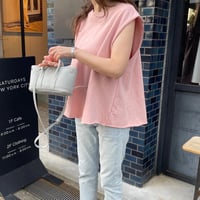 Tuck flare sweat tops(Pink)