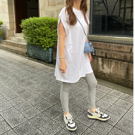 Cotton wide mini onepiece(White)
