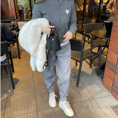 Taperd knit pants(Gray)