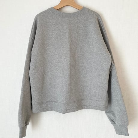 Cotton volume pullover (Gray)