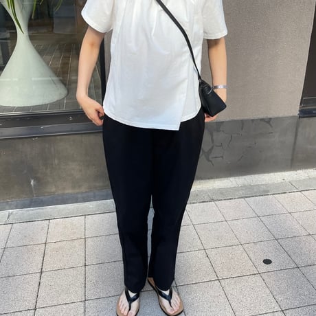 Relax rinen pants(Black)