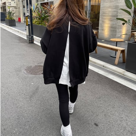 Back open sweat(Black)