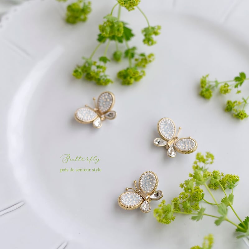 オーダー』バタフライブローチ 2個セット | pois de senteur STORE