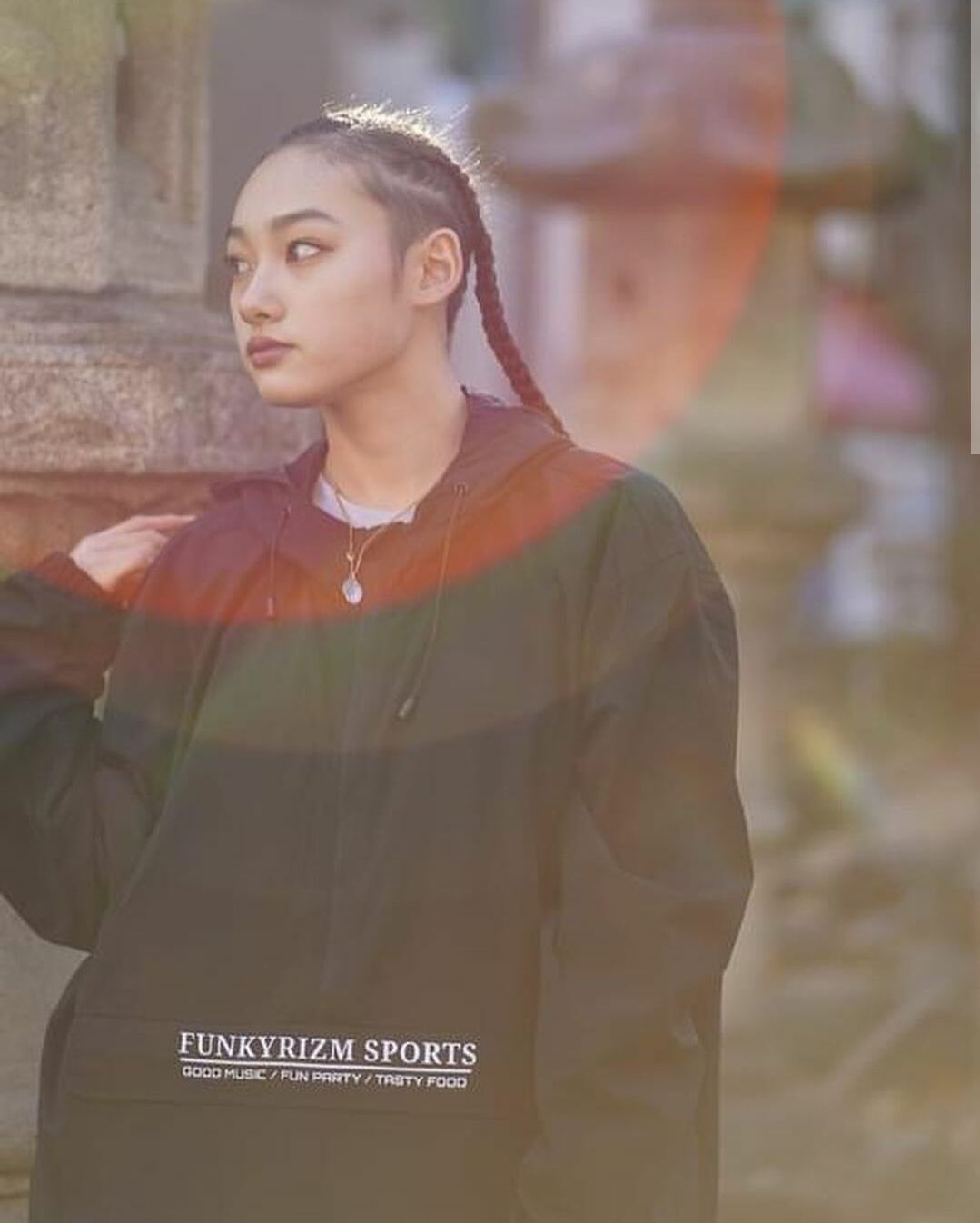 FRS ナイロンアノラックパーカー(ブラック) | FunkyRizm Sports ONLI