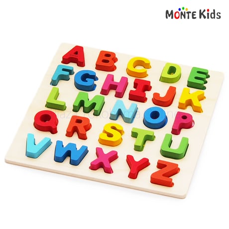 【MONTE Kids】MK-012　　カラフル アルファベットBIGパズル  ≪OUTLET≫