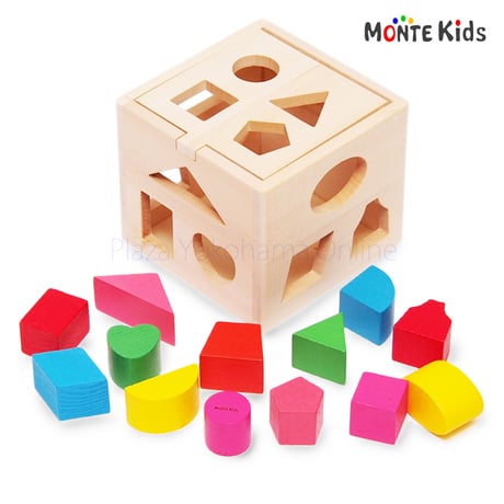 【MONTE Kids】MK-016　　カラフル木製ボックスパズル
