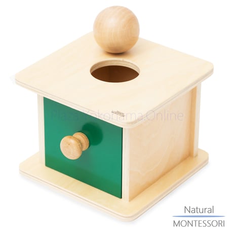 【Natural MONTESSORI】NM-B007　引き出し付き玉入れ