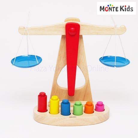 【MONTE Kids】MK-017　　カラフル木製天秤