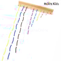 【MONTE Kids】MK-044　 　色ビーズ チェーンフレーム付き
