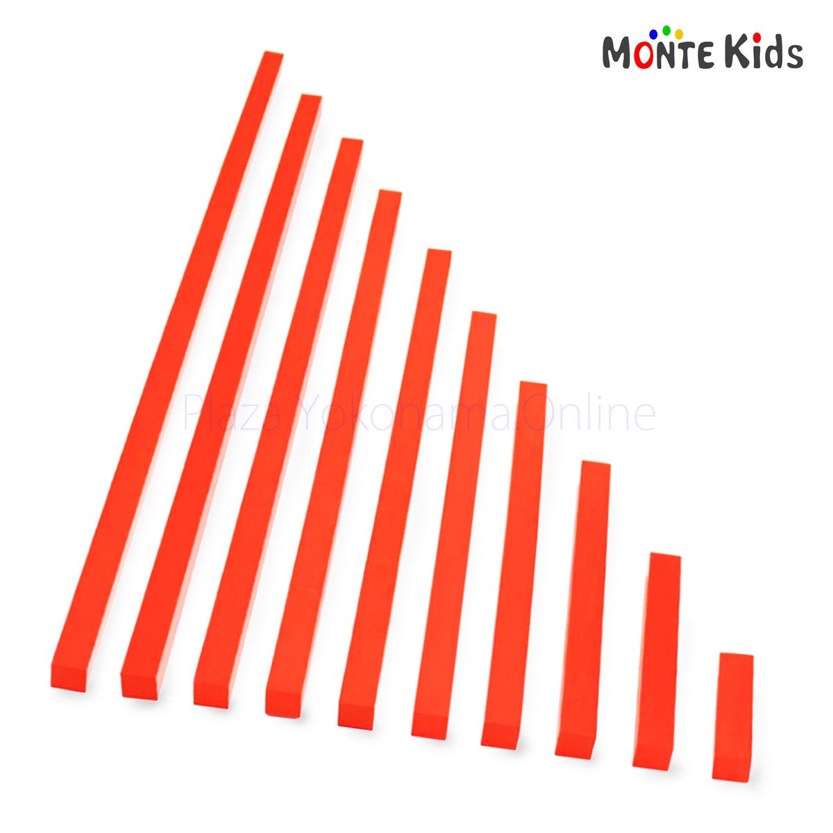 MONTE Kids】MK-031 赤い棒 小 ≪OUTLET≫ | モンテッソーリ教具