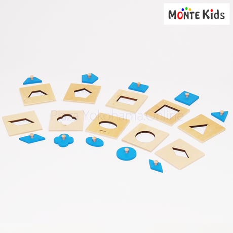 【MONTE Kids】MK-007　　幾何学パズル　ミニサイズ  ≪OUTLET≫