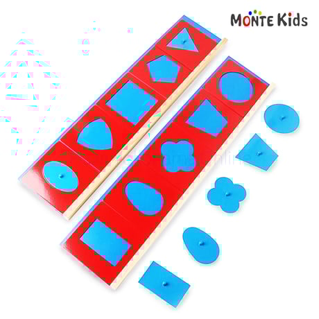 【MONTE Kids】MK-048　　 幾何図形パズル メタルインセッツ