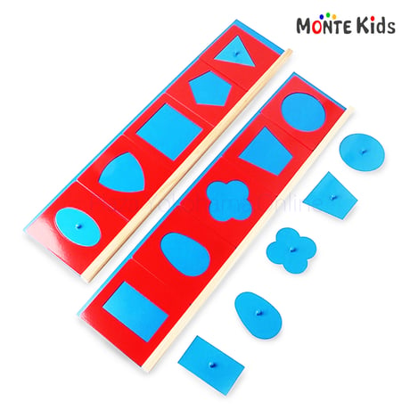 【MONTE Kids】MK-048　　 幾何図形パズル メタルインセッツ  ≪OUTLET≫