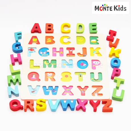 【MONTE Kids】MK-012　　カラフル アルファベットBIGパズル