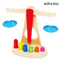 【MONTE Kids】MK-017　　カラフル木製天秤  ≪OUTLET≫