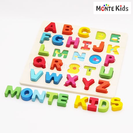【MONTE Kids】MK-012　　カラフル アルファベットBIGパズル