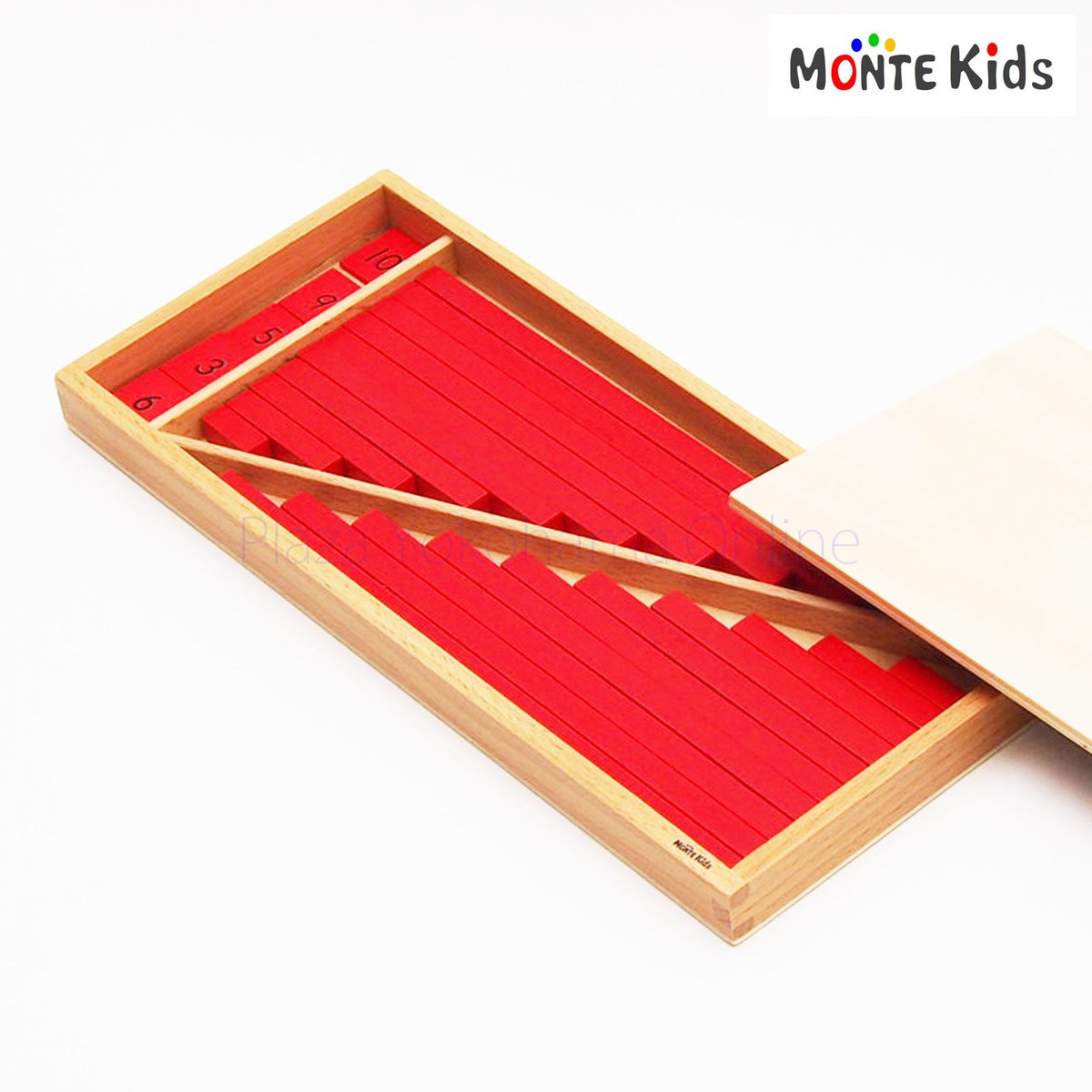 モンテッソーリ知育玩具 赤い棒・数棒のスタンド Montessori