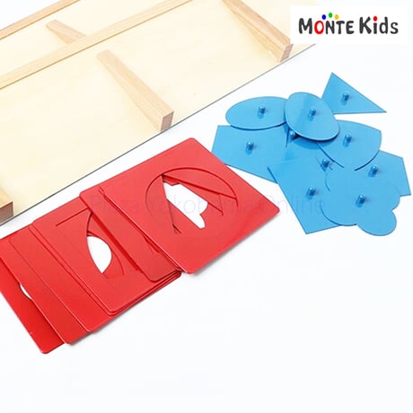 【MONTE Kids】MK-048　　 幾何図形パズル メタルインセッツ