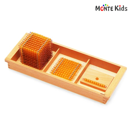 MONTE Kids モンテッソーリ教具 -- 2の累乗キューブ - 知育玩具