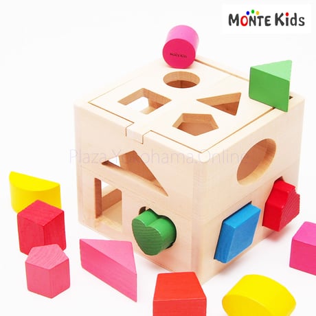 【MONTE Kids】MK-016　　カラフル木製ボックスパズル  ≪OUTLET≫