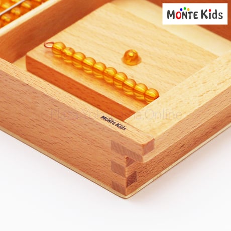 【MONTE Kids】MK-087　　十進法 1-1000の金ビーズ（A）