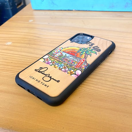 iPhoneシリーズ   対応  ウッドケース〝SURF7S UP〟