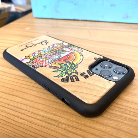iPhoneシリーズ   対応  ウッドケース〝SURF7S UP〟