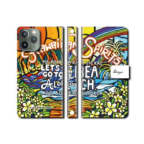 iPhoneシリーズ対応 手帳型カバー “Aloha Spirit”