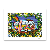 A4 ArtPrint マットフレーム “Wagen Bus Trip”